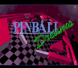 Pinball Dreams Title Screen